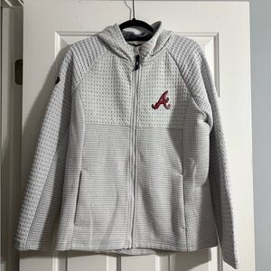 Atlanta Braves Solstice Full-Zip Hoodie. Officially licensed gear.